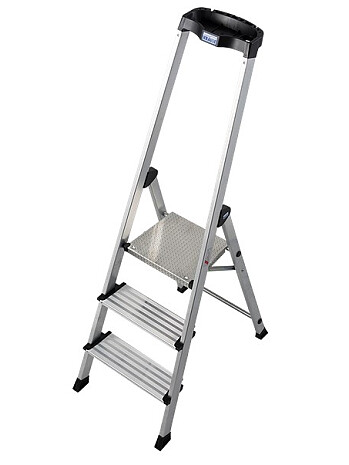 KRAUSE SAFETY drabina aluminiowa 3 stopnie PlusLine